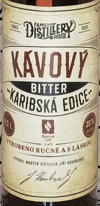 Kávový bitter karibská edice 35% 0,5l