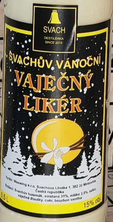 Svachův vaječný likér 15% 0,5l