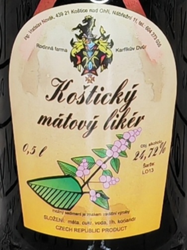Koštický mátový likér 24,72% 0,5l