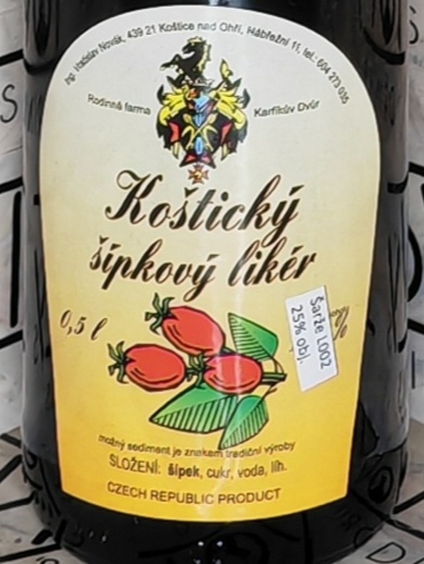 Koštický šípkový likér 25% 0,5l