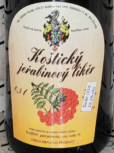 Koštický malinový likér 22,2% 0,5l
