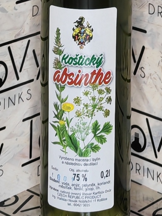Koštický absinthe 75% 0,2l