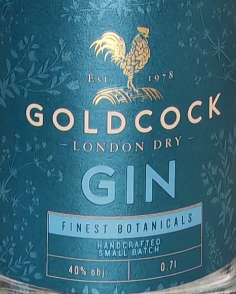 GoldCock Gin London Dry 40% 0,7l