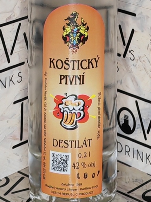 Koštický pivní destilát 42% 0,2l