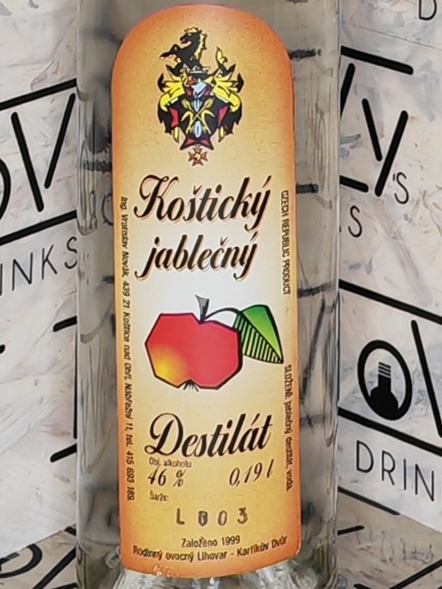 Koštický jablečný destilát 46% 0,19l