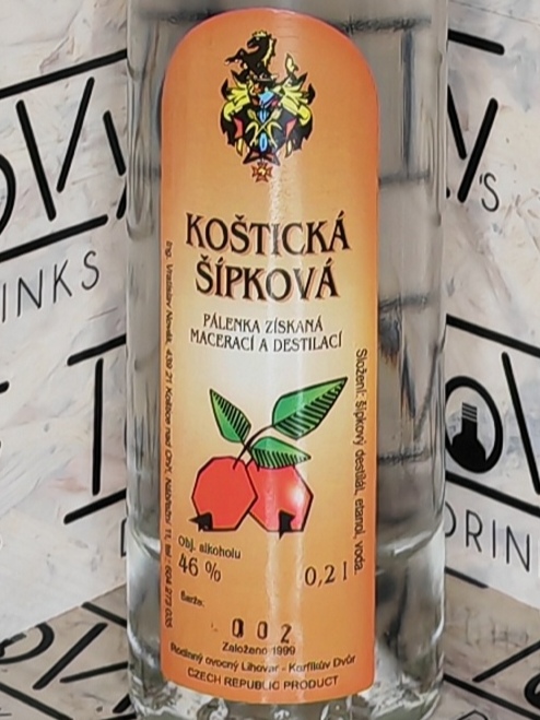 Koštická šípková pálenka 46% 0,2l