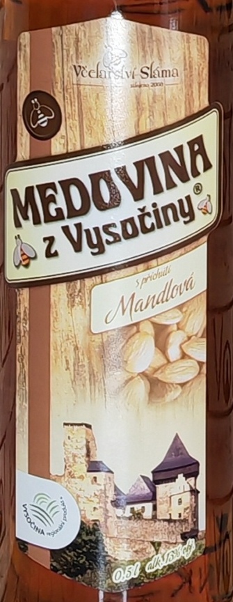 Medovina z Vysočiny mandlová 13% 0,5l