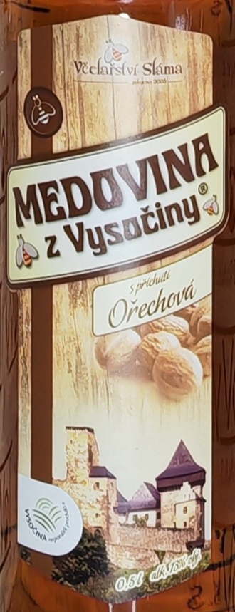 Medovina z Vysočiny ořechová 13% 0,5l