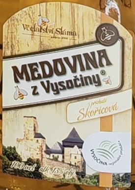 Medovina z Vysočiny skořicová 13% 0,1l