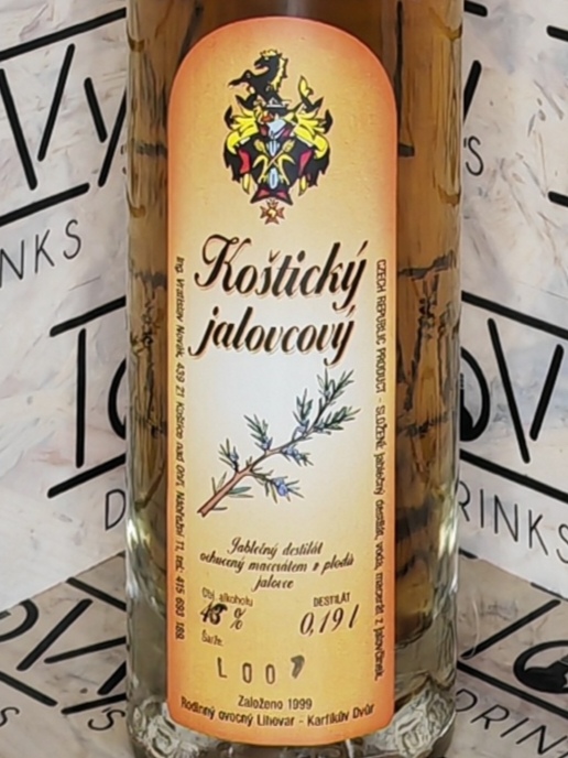 Koštický jalovcový destilát 46% 0,19l