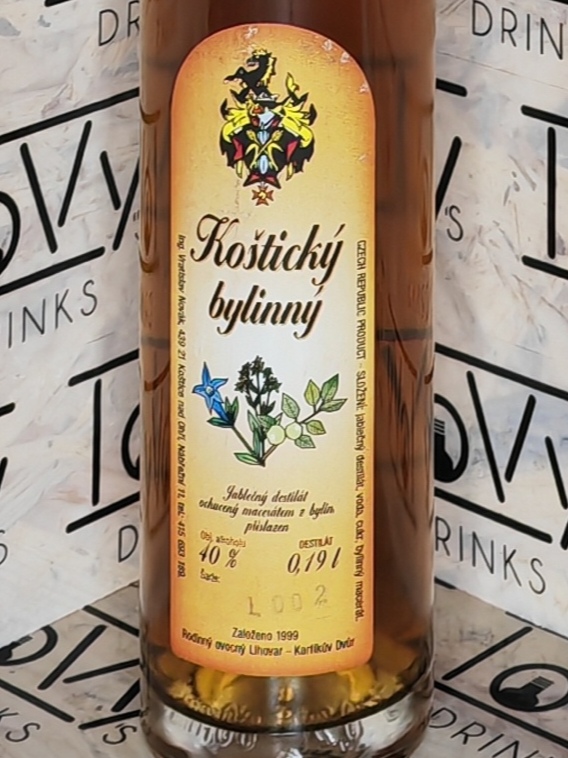 Koštický bylinný destilát 40% 0,19l