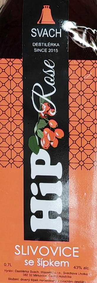 Slivovice HIP Šípek 43% 0,7l