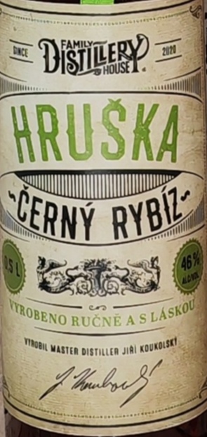 Hruška černý rybíz 46% 0,5l