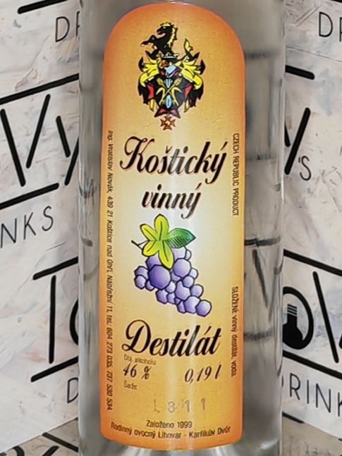 Koštický vinný destilát 46% 0,19l