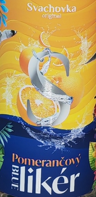 Pomerančový BLUE likér 20% 0,5l