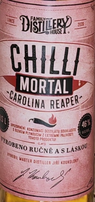 Chilli Carolina Reaper Mortal 46% 0,5l