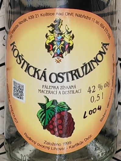 Koštická ostružinová pálenka 42% 0,5l