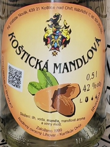 Koštická mandlová pálenka 42% 0,5l