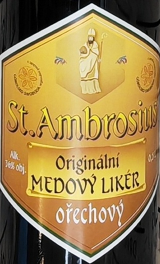 St. Ambrosius medový likér ořechový 36% 1l