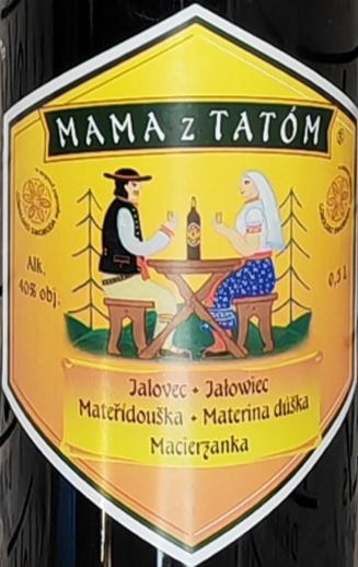 Mama z tatóm medový likér s jalovcem a mateřídouškou 40% 0,5l