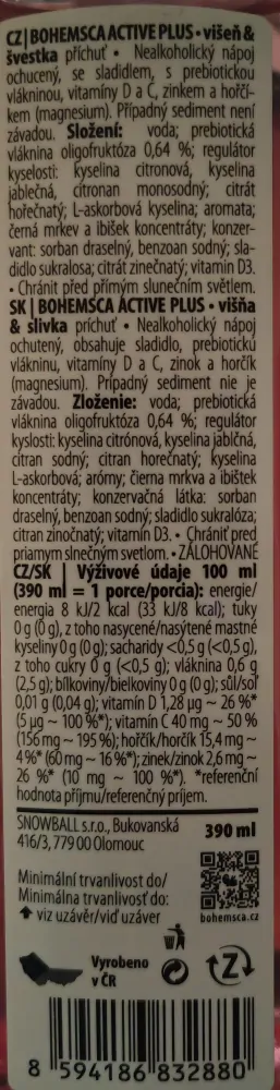 Bohemsca Energy plus energetický nápoj Tropic 390ml