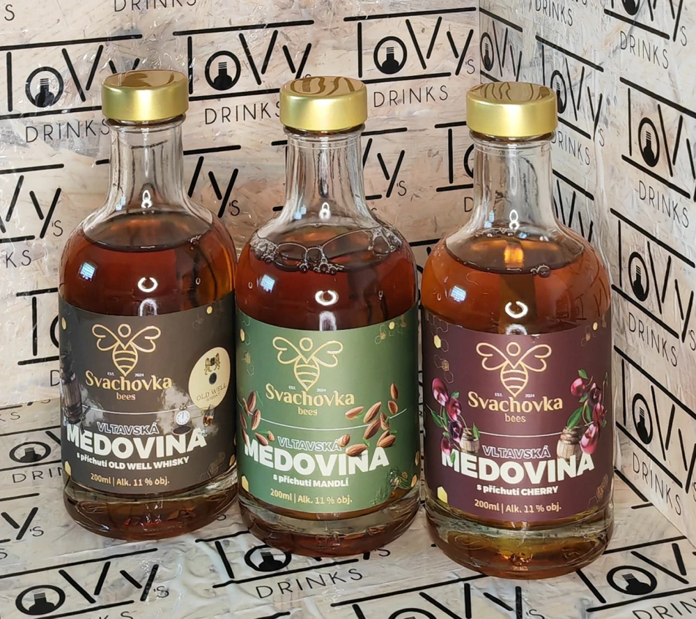 Sada 3x0,2l medovina a 2x60g med