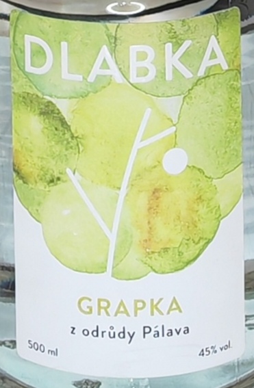 Dlabka Grapka z odrůdy Pálava 45% 500ml