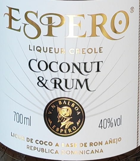 Ron Espero Coconut & Rum 40% 0,7l