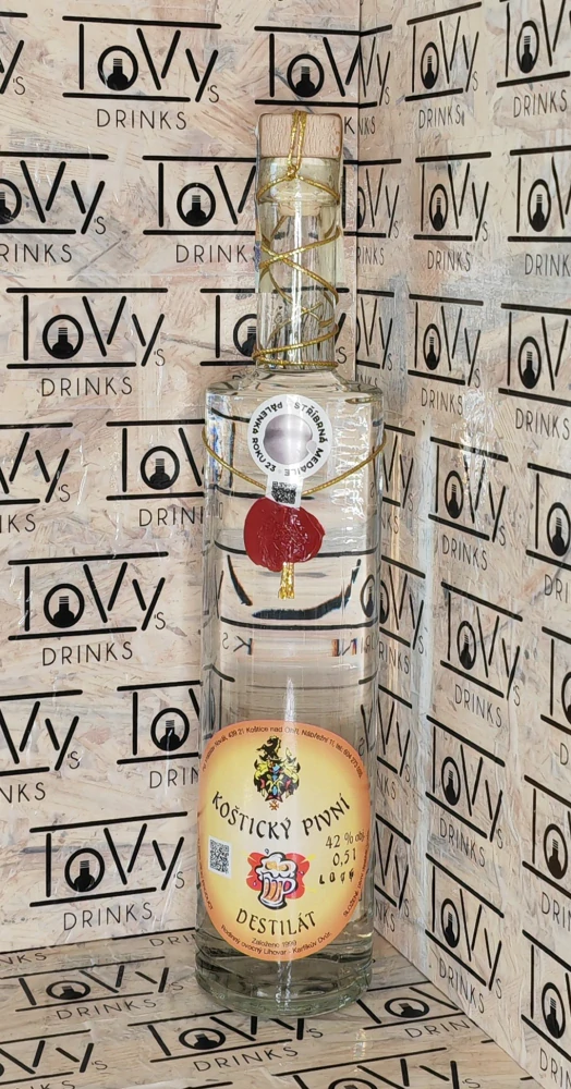 Koštický pivní destilát 42% 0,5l