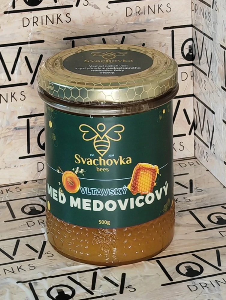 Sada 1x0,2l víčkovice, 1x0,2l medovina a 1x500g med